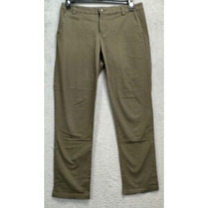 Gap Pants Womens 8 Olive Green‎ Straight Leg Khakis Mid Rise Flat Front Ladies